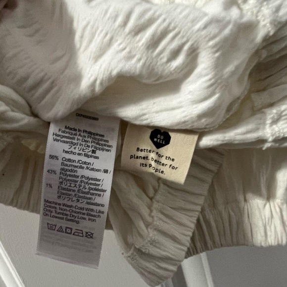 NWT Madewell Crinkle-Knit Button-Front Top Size Medium Summer - Picture 3 of 10